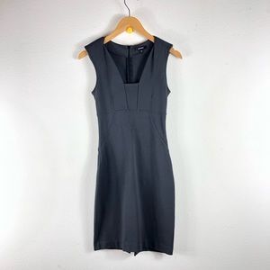 Express Gray Sheath Career DressXXS